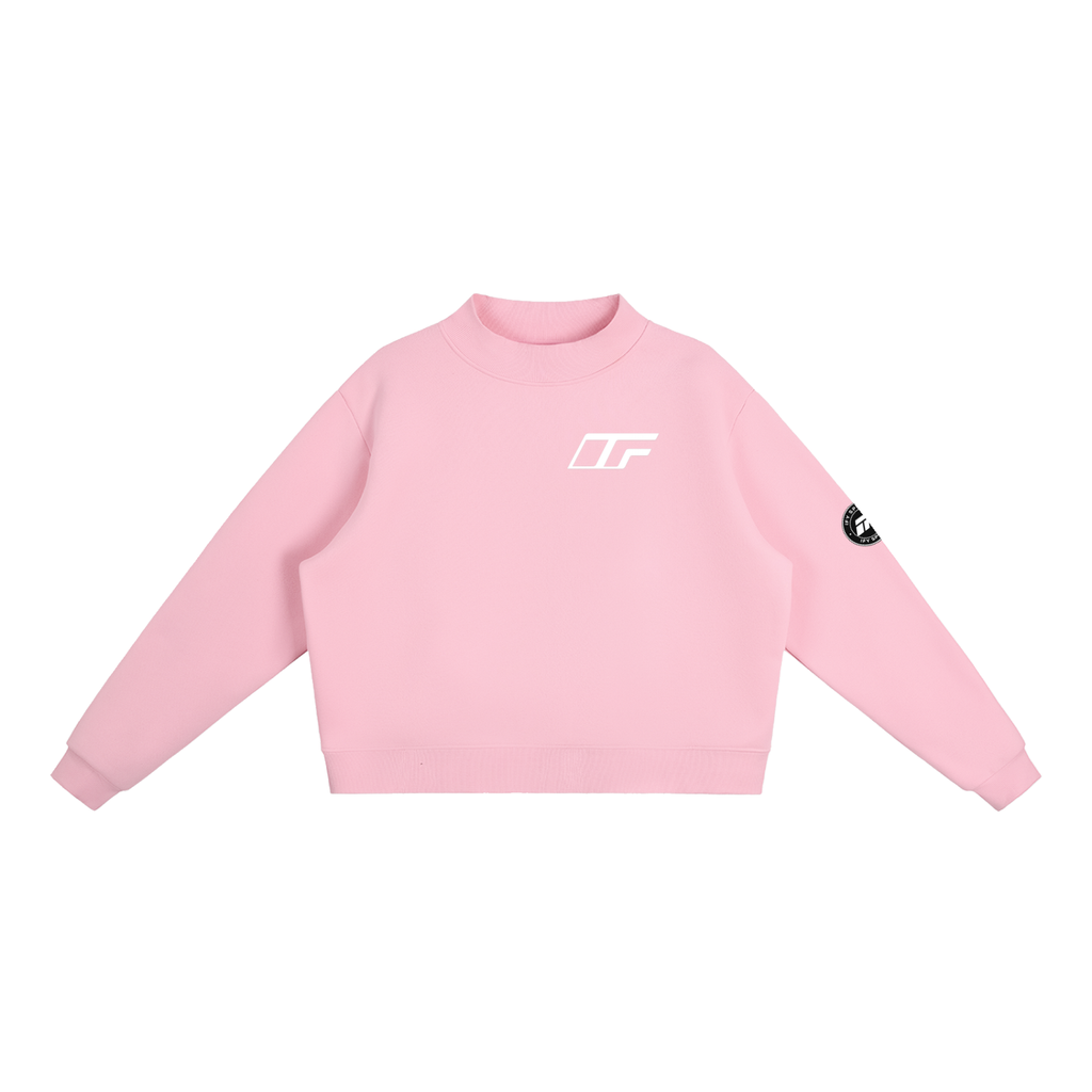 Elevate Your Style with Our Women's Fleece Mock-Neck Sweatshirt