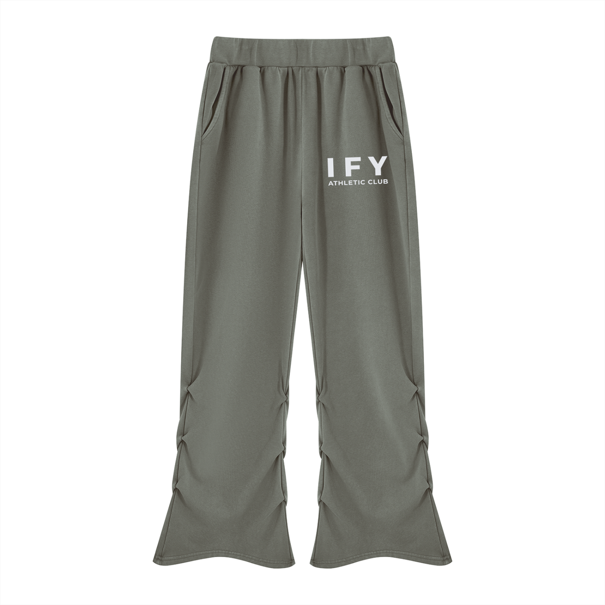 Vintage Wash Ruched Sweatpants