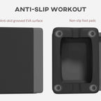 SPORTNOW Adjustable Fitness Stepper, With Non-Slip Surface, For Home, Gym, Office Workout, Grey