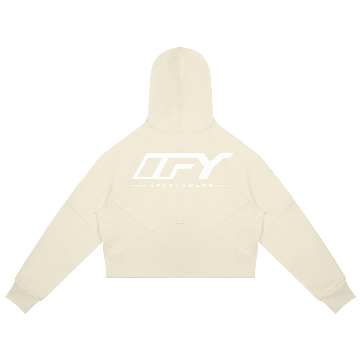 Cropped Zip-Through Hoodie