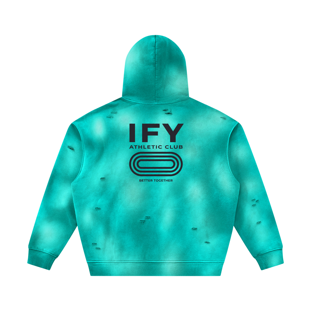 Frayed Fleece Hoodie