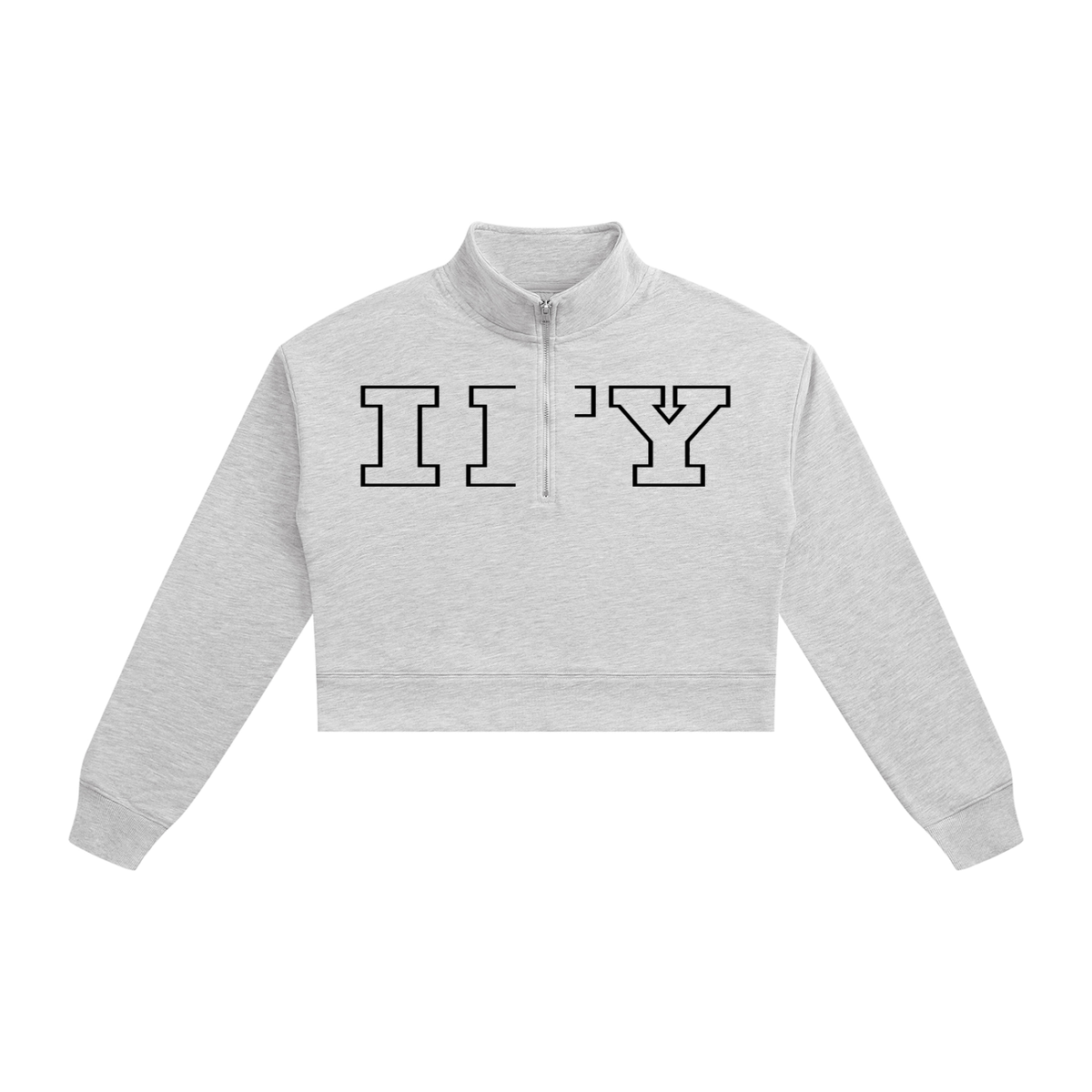 Crop Quarter-Zip Sweatshirt