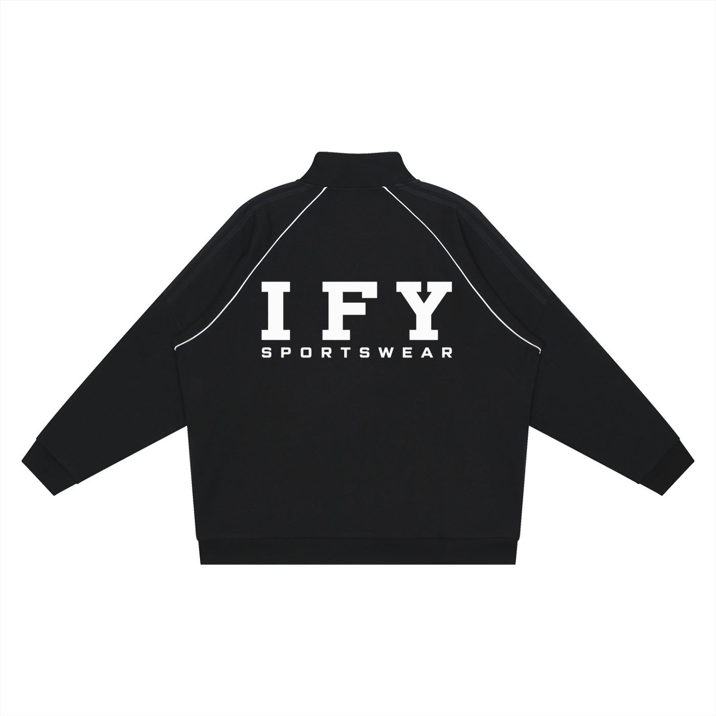 Reflection Striped Raglan Sleeve  Jacket