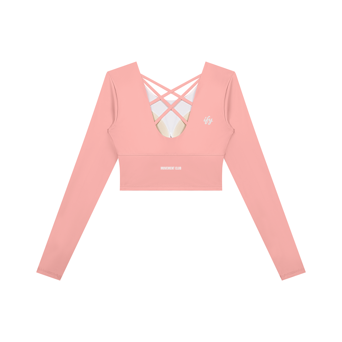 Cropped Long-Sleeve Yoga Top