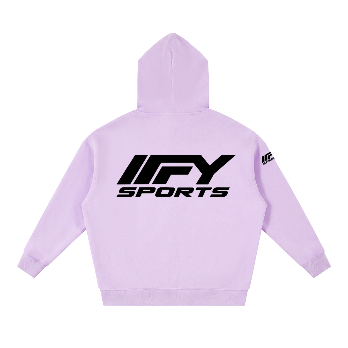 Oversized Two-Way Zip Fleece Hoodie