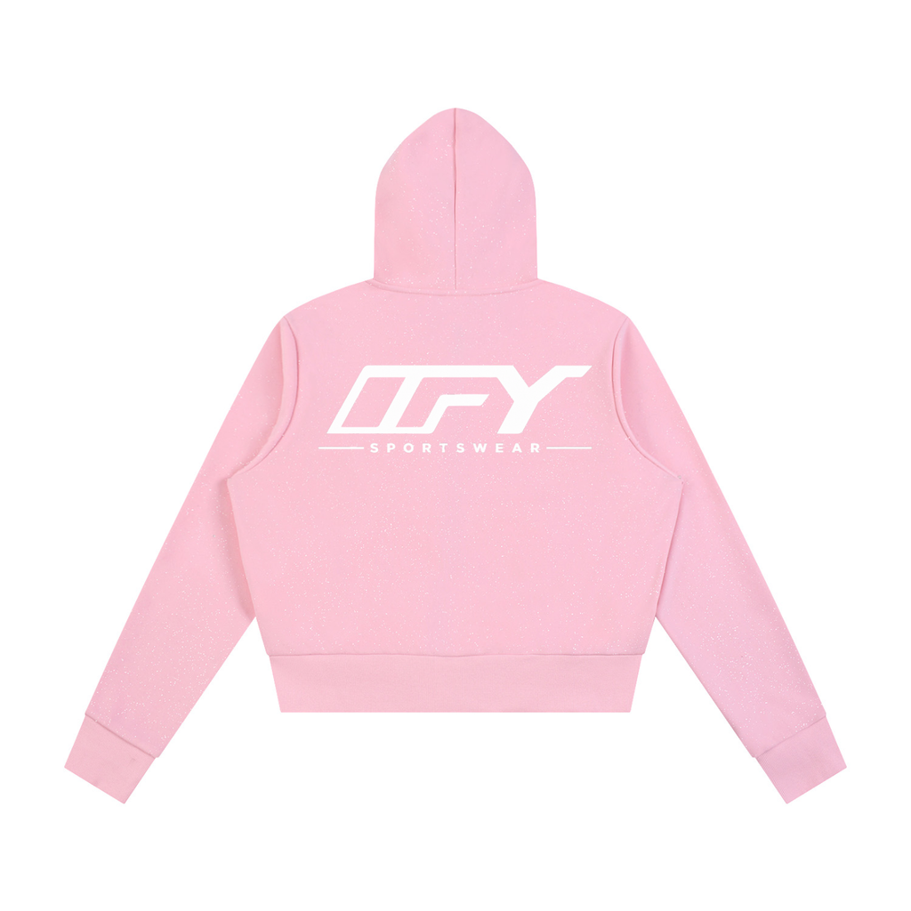 Women's Sparkles Fleece Full Zip Hoodie