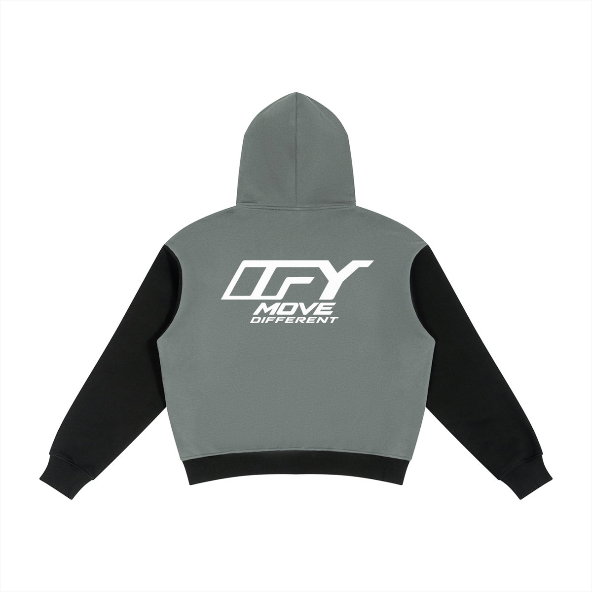 Unisex Color Block Fleece Full Zip Hoodie