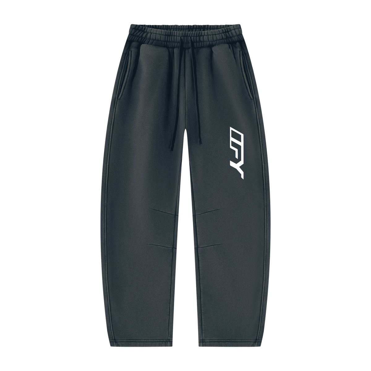 Unisex Vintage Wash Barrel Leg Fleece Sweatpants