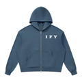 Unisex Drop Shoulder Full Zip Hoodie - Comfort Meets Style for Every Occasion
