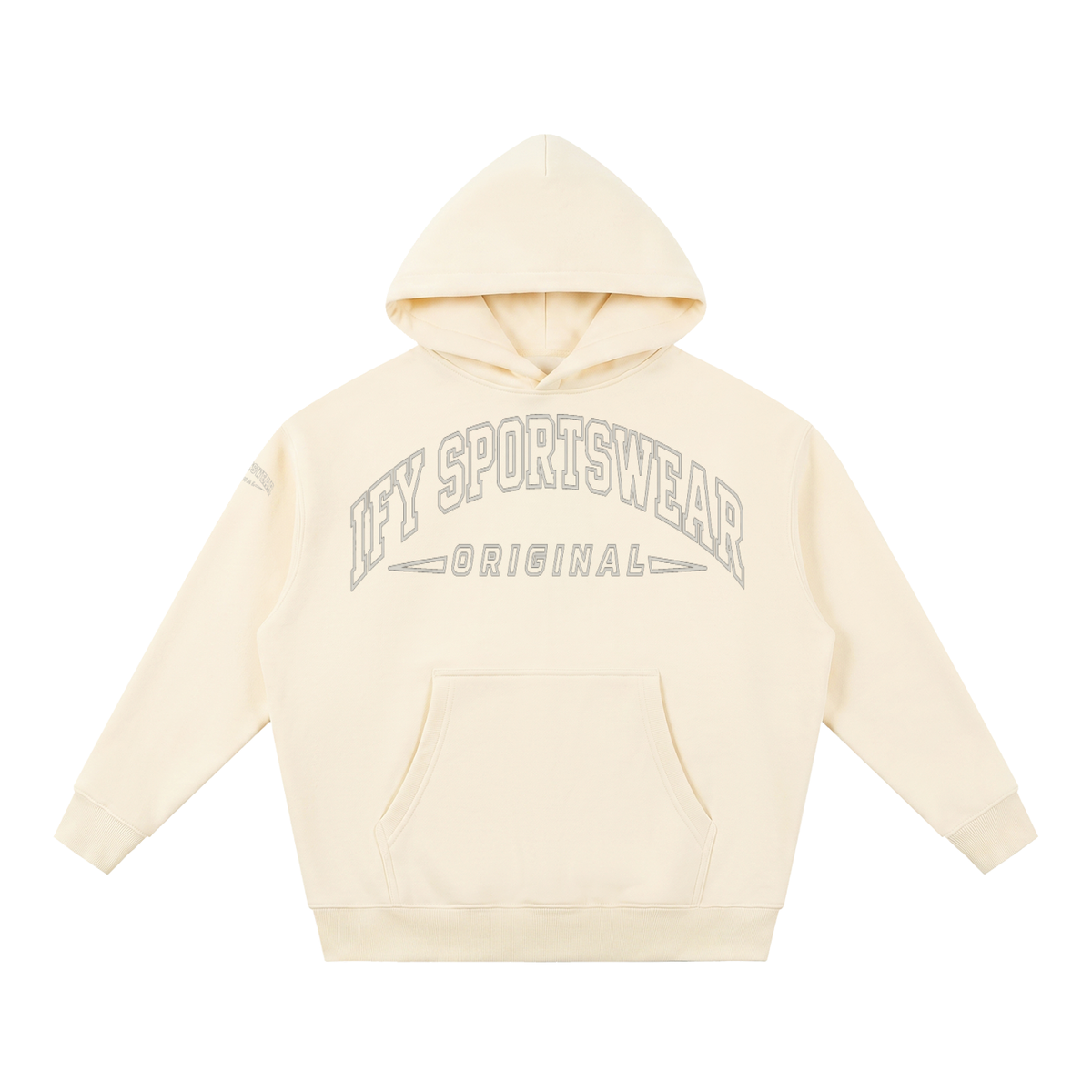 Oversized Boxy-Fit Fleece Hoodie