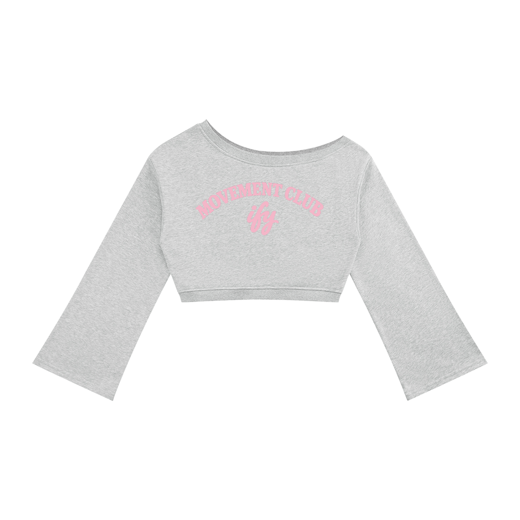 Raw-Edge Wide-Leg Sweatpants & Sweatshirt Co-ords