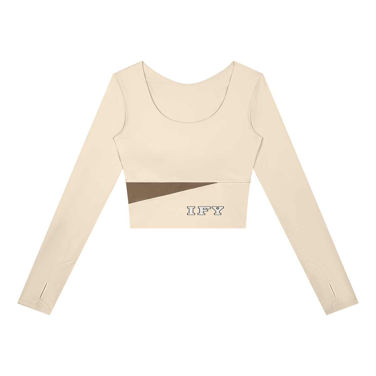 Panelled Long Sleeve Yoga T-Shirt