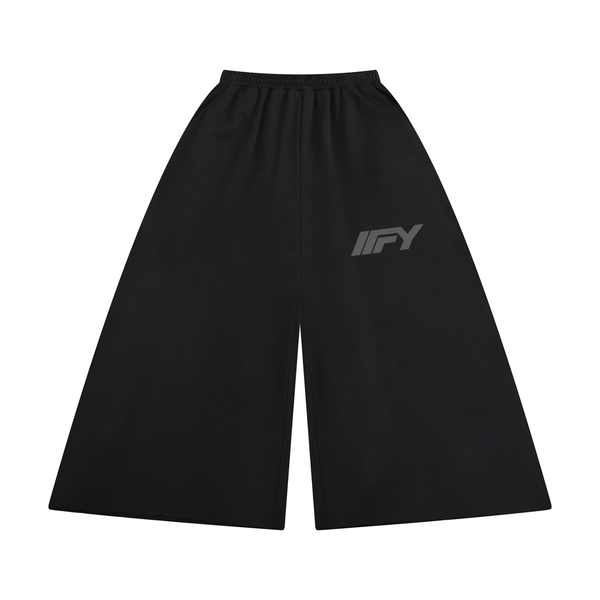 Women's Raw Edge Wide Leg Sweatpants