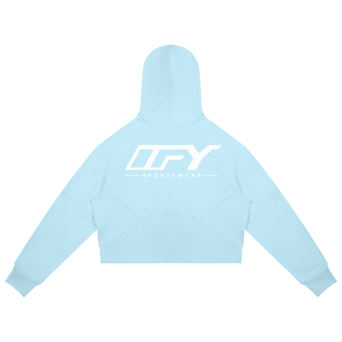 Cropped Zip-Through Hoodie
