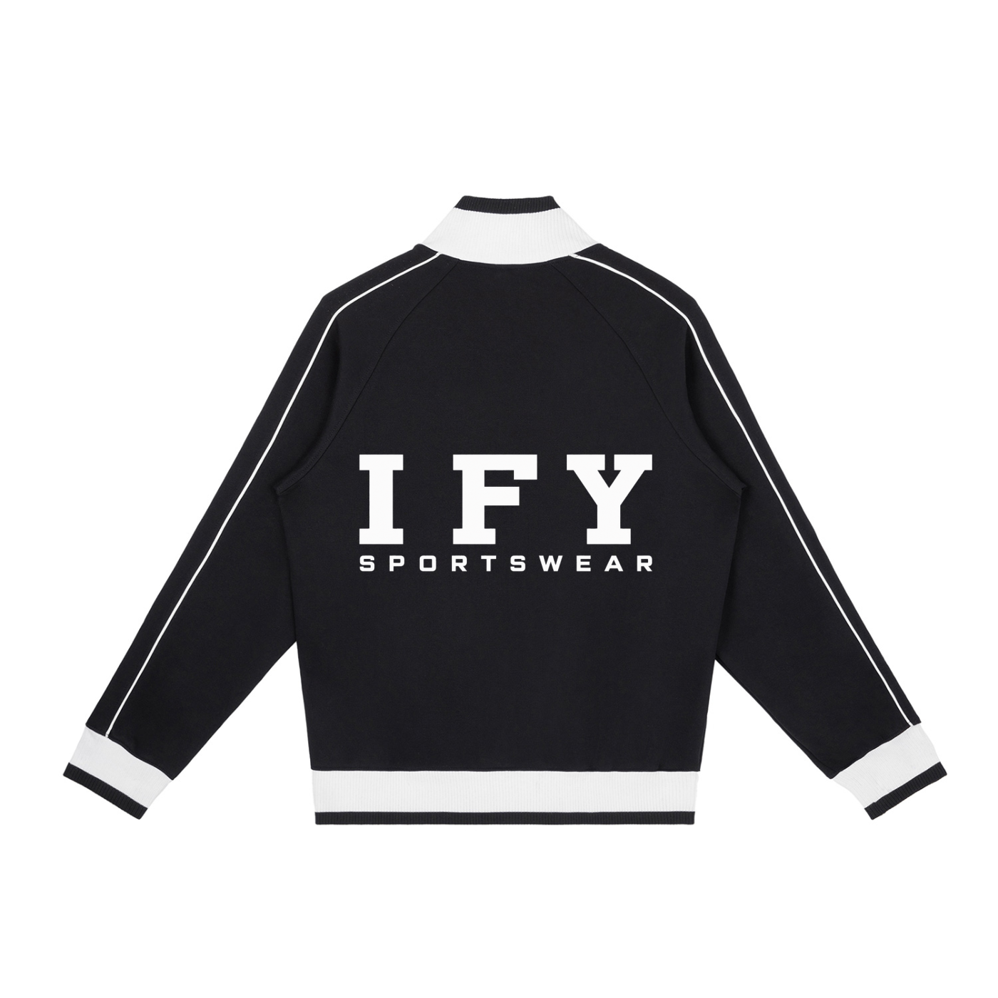 Color Block Raglan Sleeve Zip Track Jacket