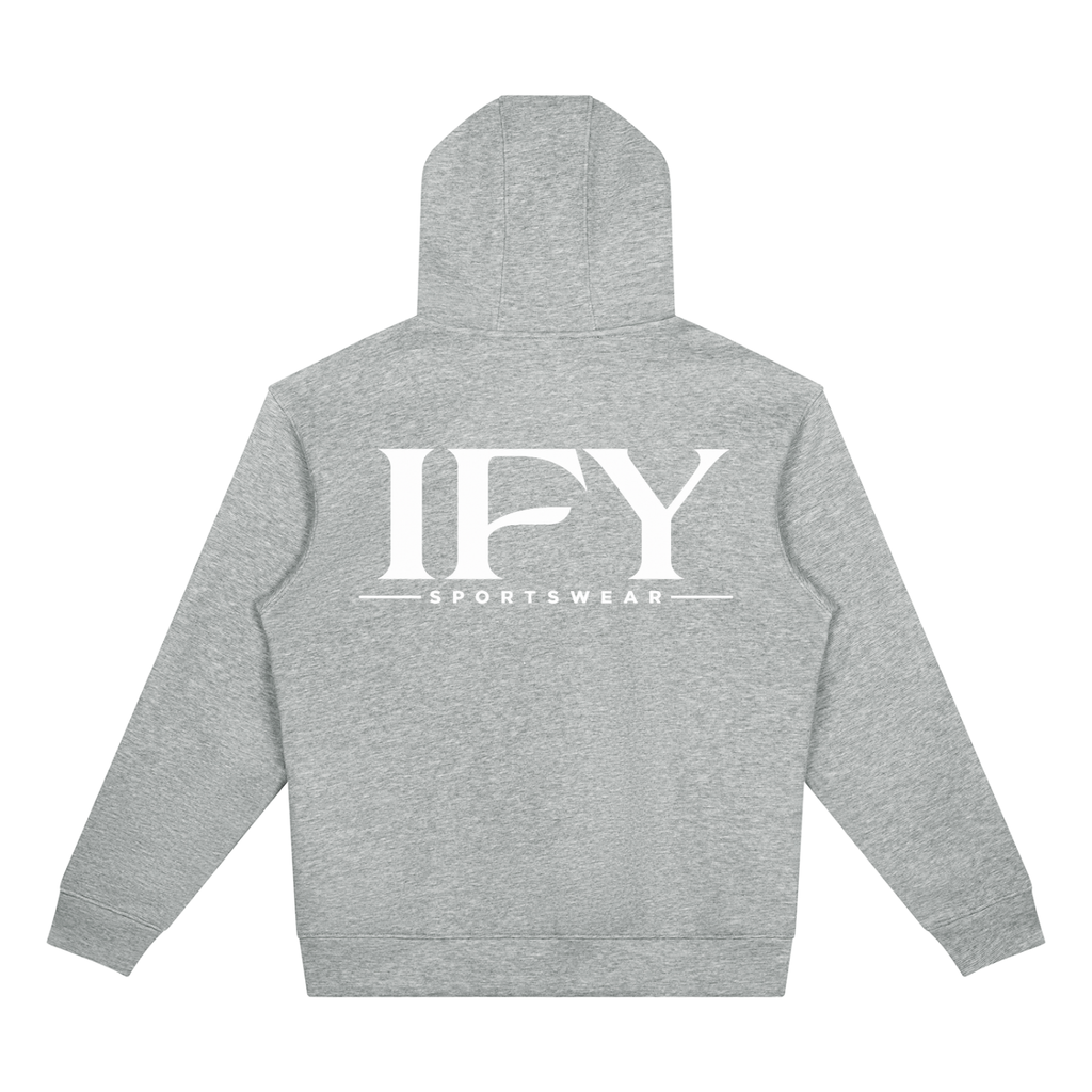 Unisex Drop Shoulder Full Zip Hoodie