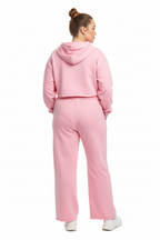 Women’s Wide Leg Raw Edge Sweatpants