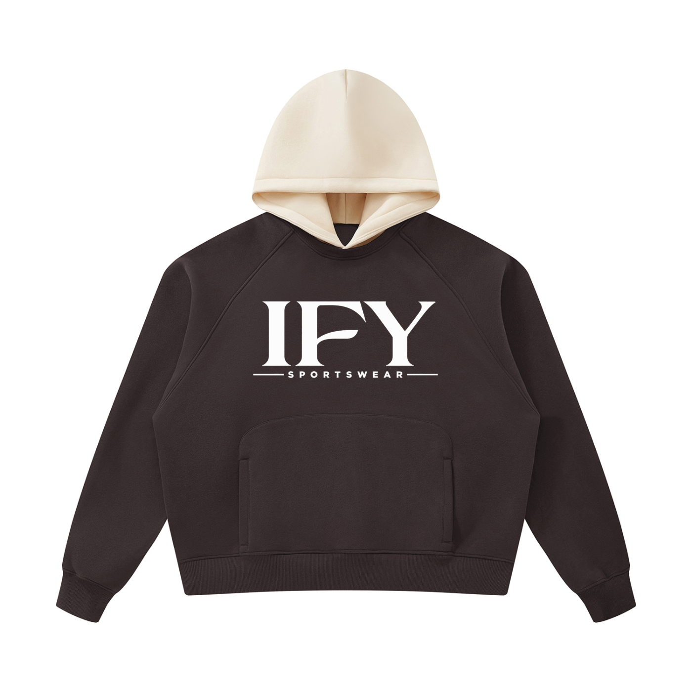 Unisex Fleece Raglan Color Block Hoodie