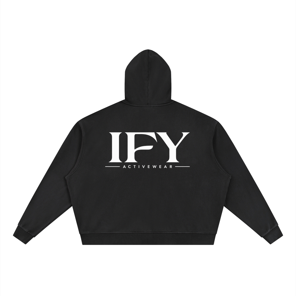 Unisex Vintage Wash Full Zip Boxy Hoodie
