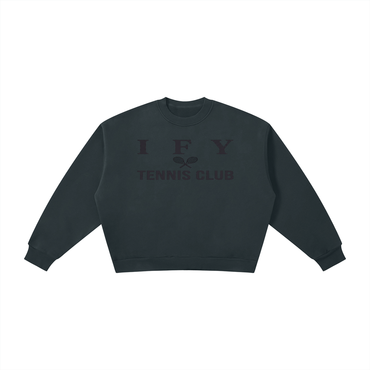 Boxy Fleece Crew-Neck Sweatshirt