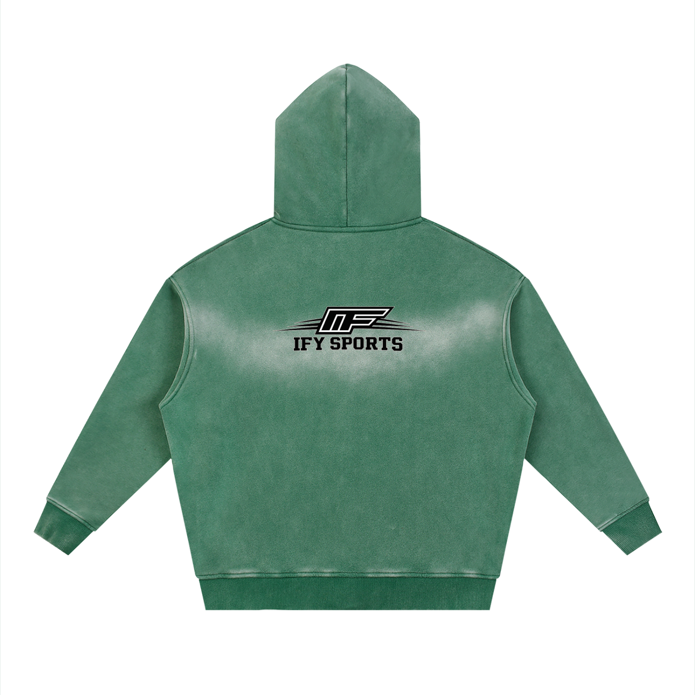 Sunfade Two-way Zipper Boxy Fleece Hoodie