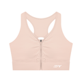 Women’s Cropped Zip Yoga Sports Bra