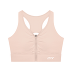 Women’s Cropped Zip Yoga Sports Bra