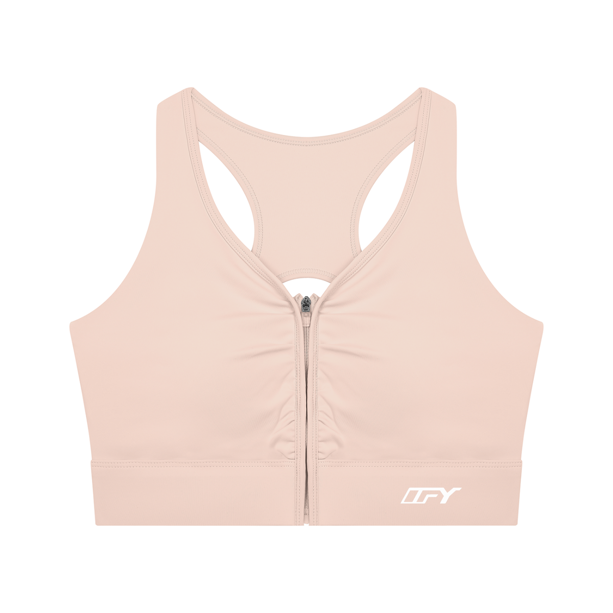 Women’s Cropped Zip Yoga Sports Bra