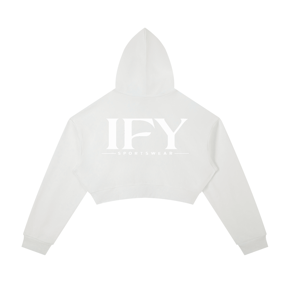 Essential Cropped Zip-Up Hoodie