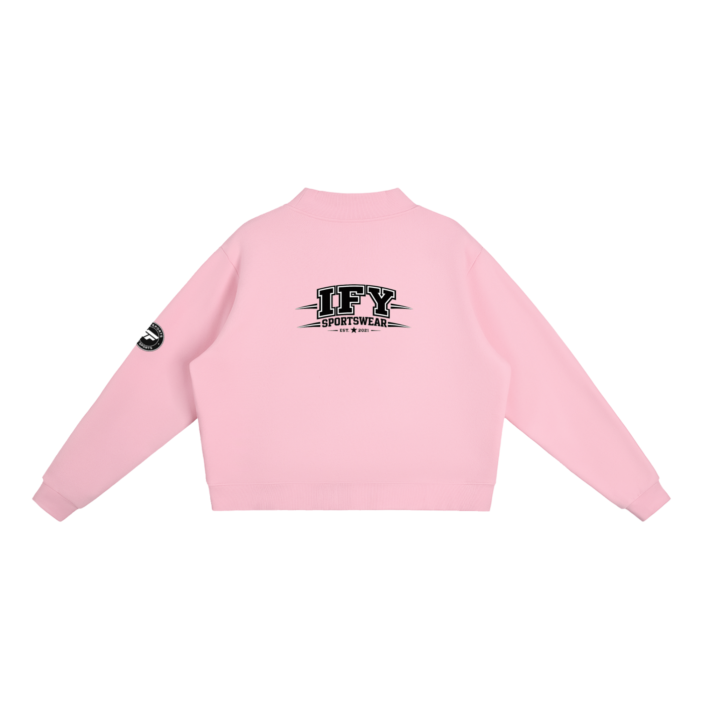 Elevate Your Style with Our Women's Fleece Mock-Neck Sweatshirt