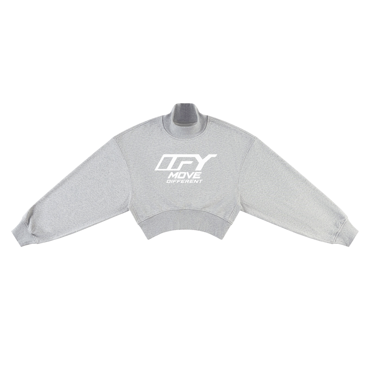 Women's Crop Mock Neck Sweatshirt