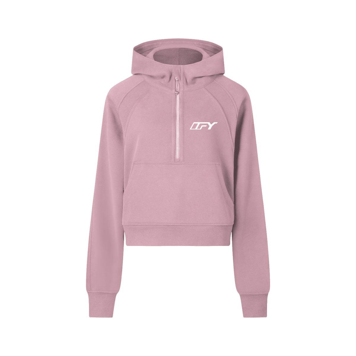 Stylish Cropped Half-Zip Hoodie for Women: Comfort Meets Versatility