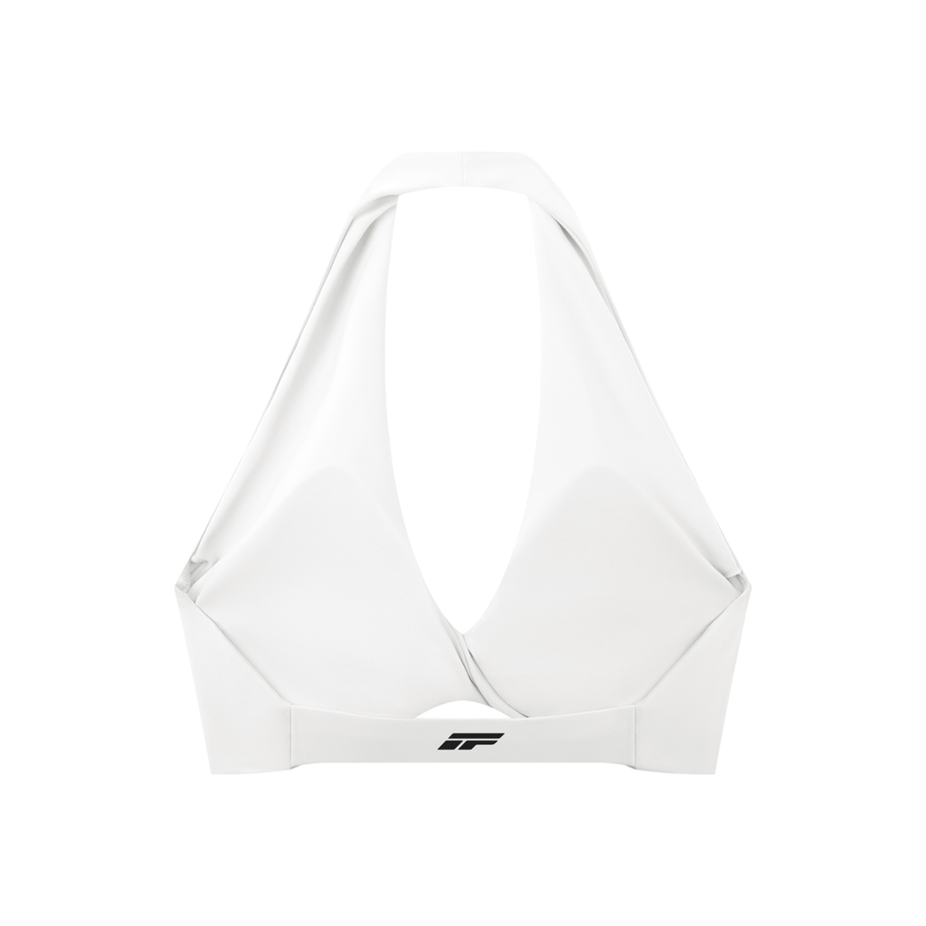 Women's Pleated Halter Sports Bra