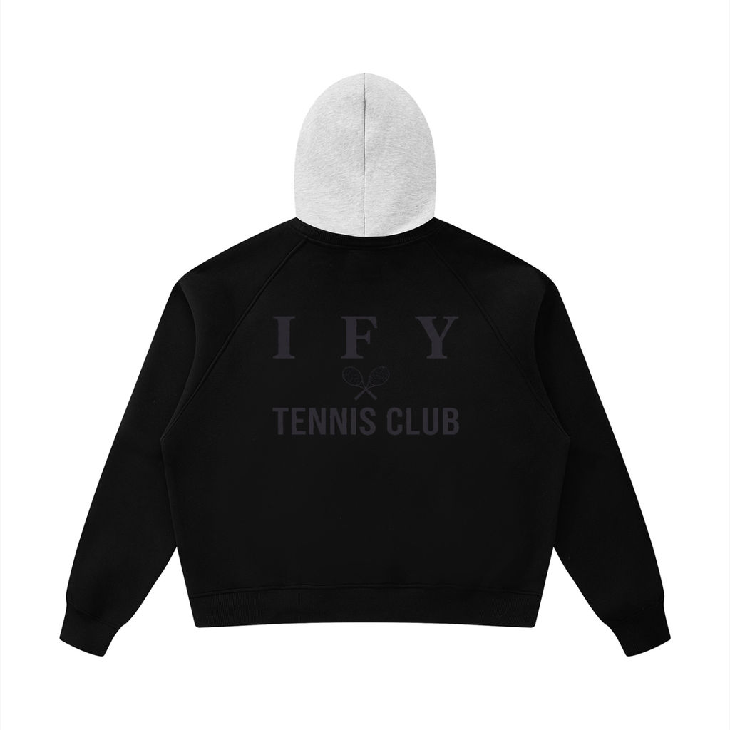Fleece Raglan Colour Block Hoodie