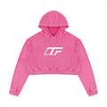 Elevate Your Everyday Look with Our Women's Mineral Washed Crop Hoodie