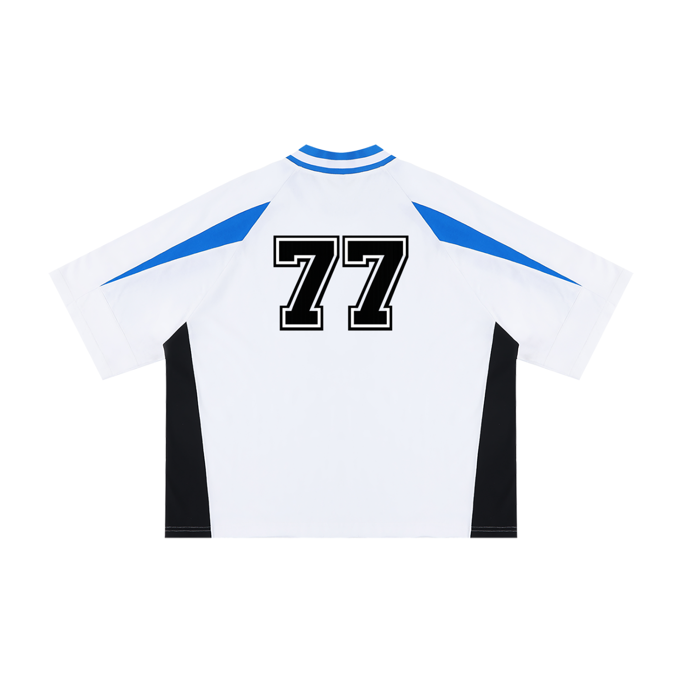 Unisex Oversized Color Block V-Neck T-Shirt