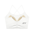 Women's Ruched Cropped Yoga Tank Top
