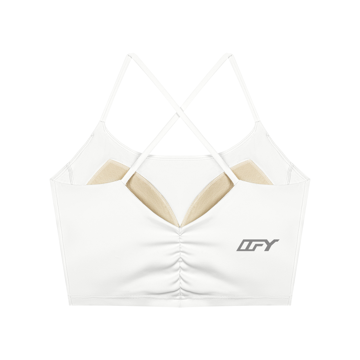 Women's Ruched Cropped Yoga Tank Top
