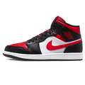 Jordan 1 Mid 'Black Fire Red'