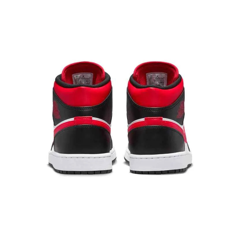 Jordan 1 Mid 'Black Fire Red'