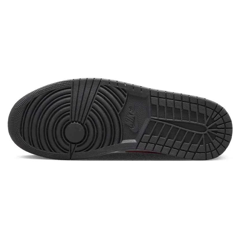 Jordan 1 Mid 'Black Fire Red'