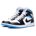 Jordan 1 Mid 'University Black White' (W)