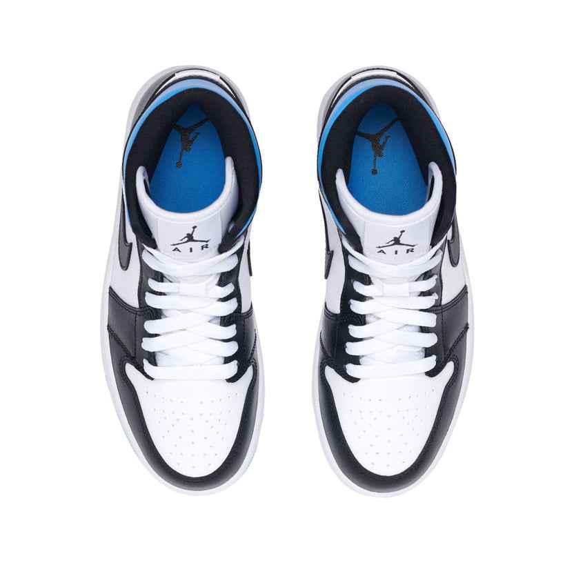 Jordan 1 Mid 'University Black White' (W)