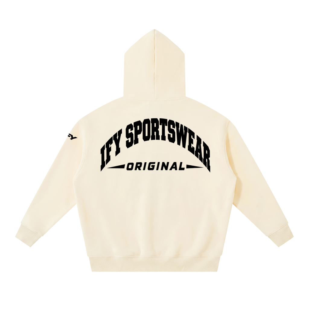 Oversized Boxy-Fit Fleece Hoodie