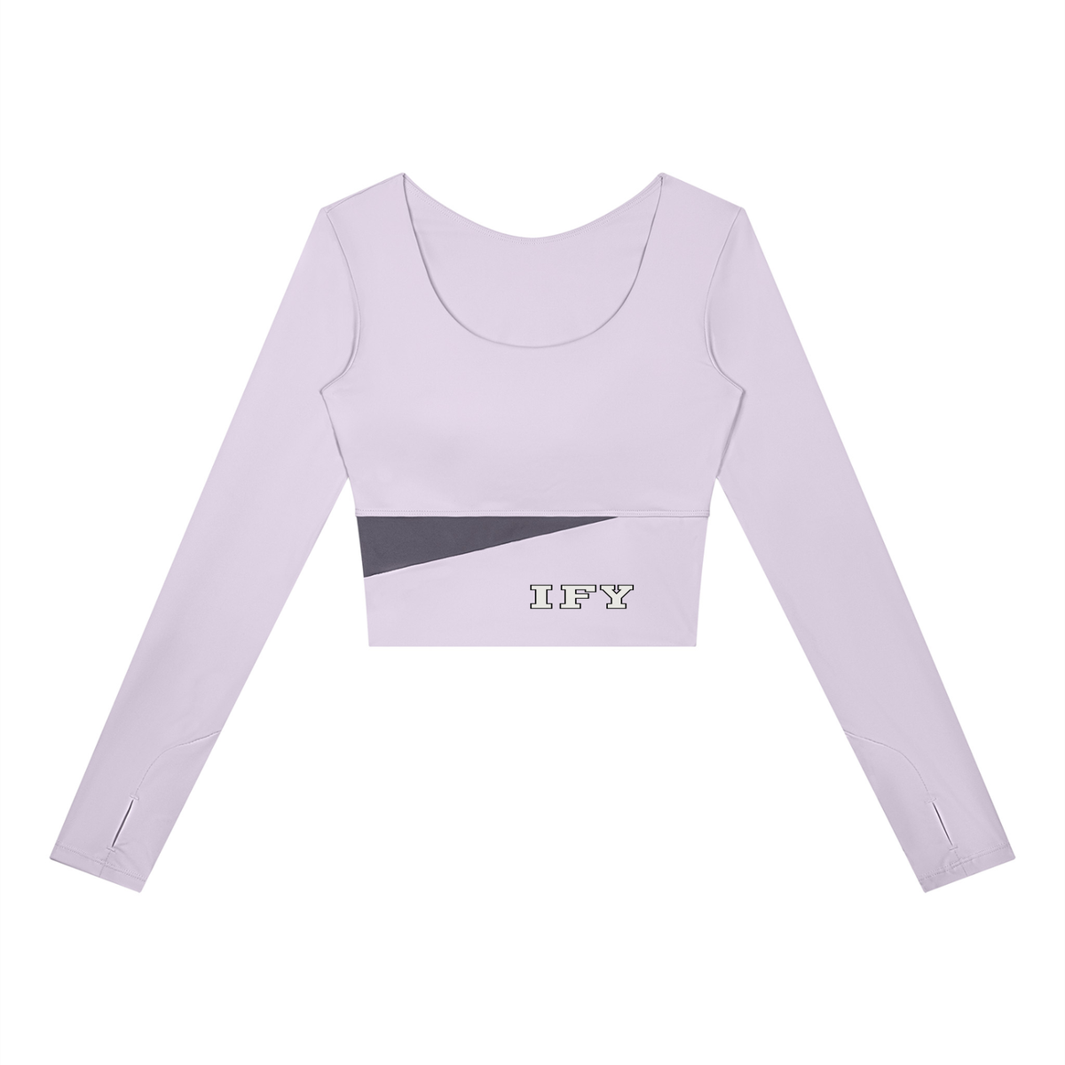 Panelled Long Sleeve Yoga T-Shirt