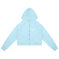 Cropped Zip-Through Hoodie