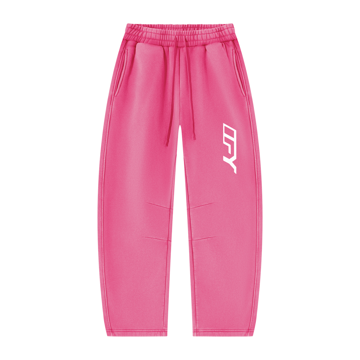 Unisex Vintage Wash Barrel Leg Fleece Sweatpants