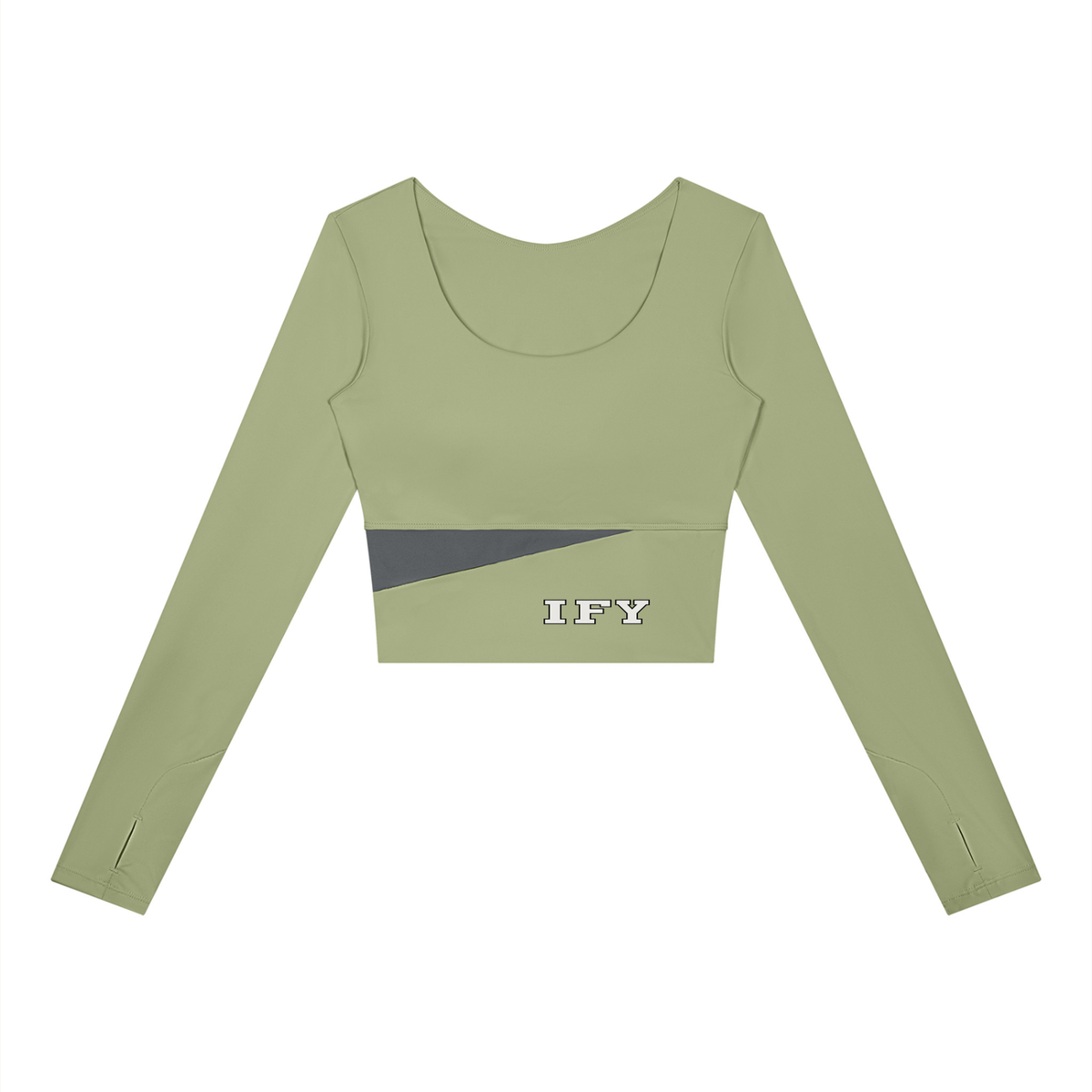 Panelled Long Sleeve Yoga T-Shirt