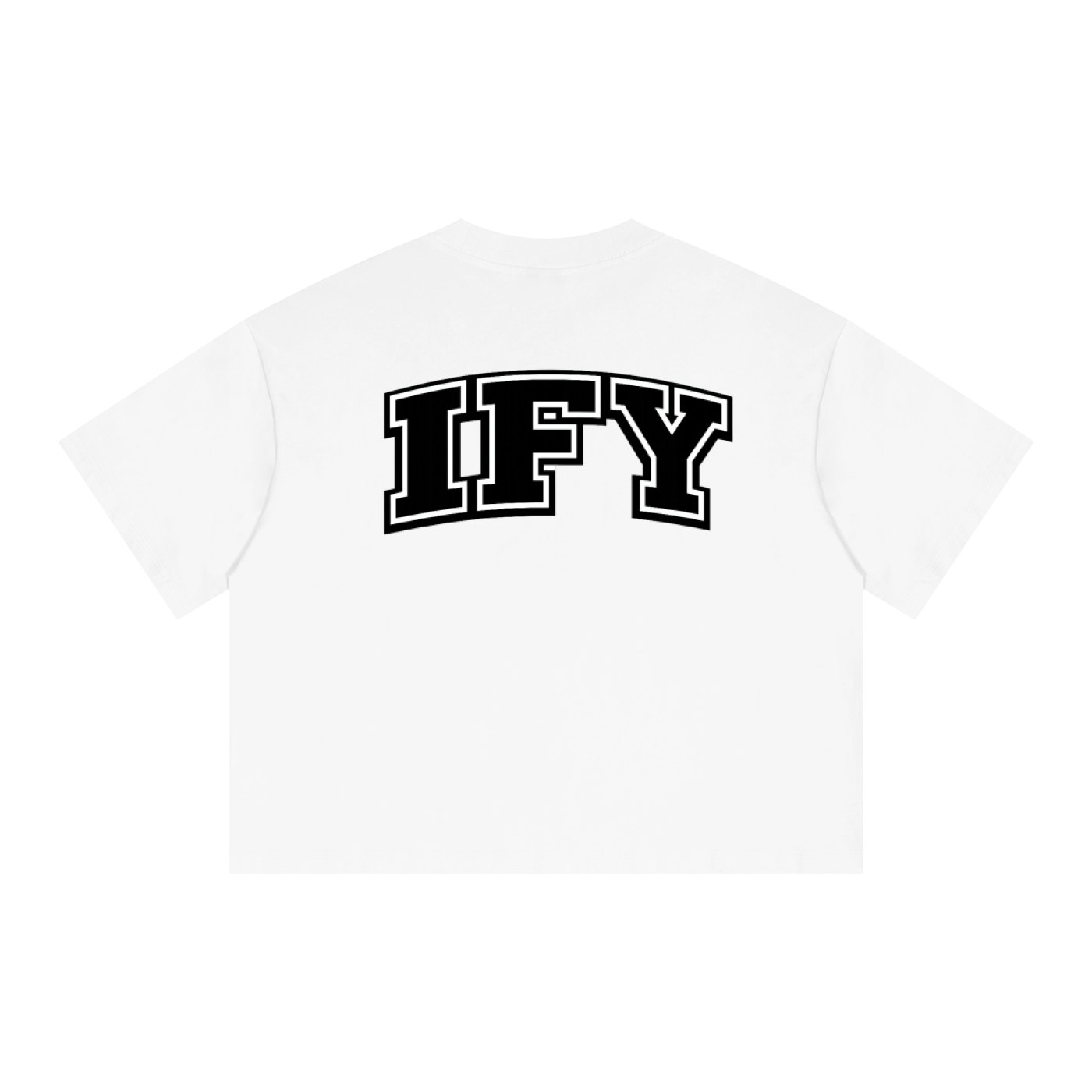 Unisex Boxy Drop Shoulder Crop T-Shirt