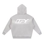 Sunfade Two-way Zipper Boxy Fleece Hoodie